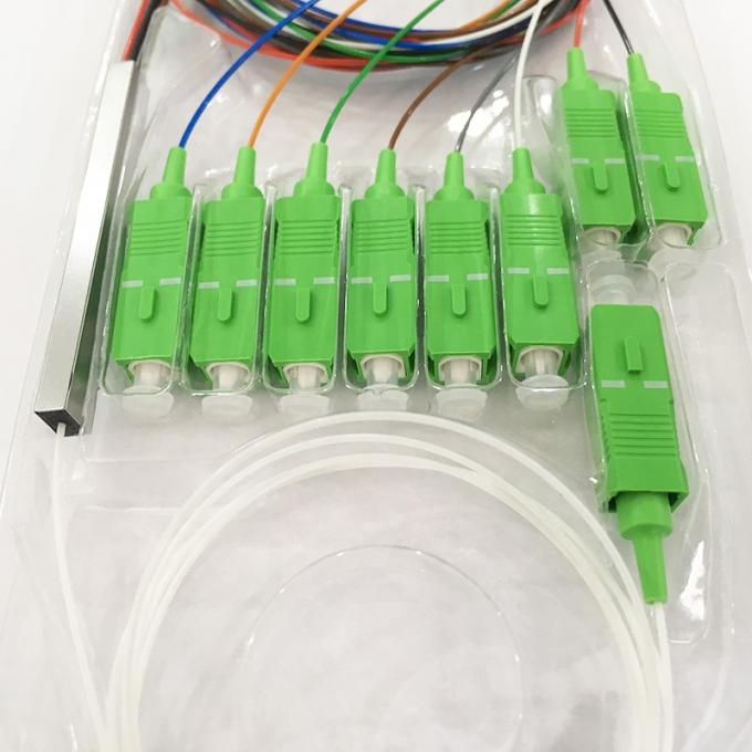 FTTH Mini Type Bare PLC-Teiler aus optischen Fasern 1 8 mit Verbindungsstück Sc APC