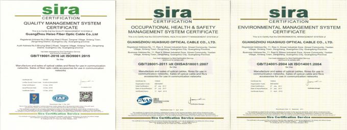 Werkseitig gelagerte Outdoor-Doppelarmierte GYTS53-96-Kern-Glasfaserkabel mit Doppelmantel G652D, Versand am selben Tag 20