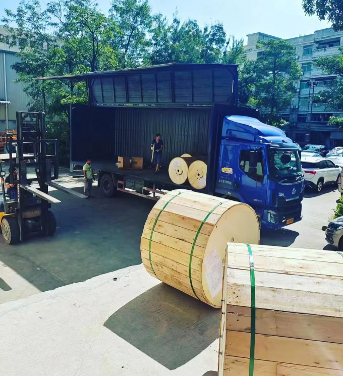 Werkseitig gelagerte Outdoor-Doppelarmierte GYTS53-96-Kern-Glasfaserkabel mit Doppelmantel G652D, Versand am selben Tag 14