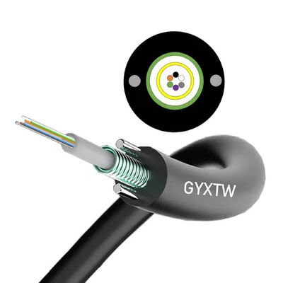 Gyxtw Fiber Optic Cable Aerial Armored Fiber Optic Cable With Messenger GYXTW