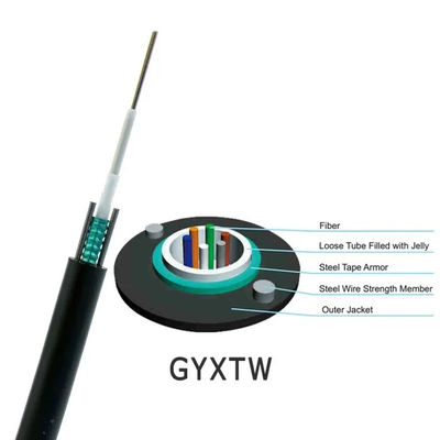 GYXTW 4B1 Single Mode Armored Fiber Optic Cable for Aerial Use