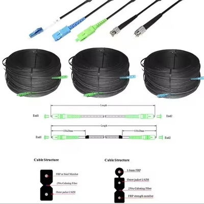 SC/APC to SC/UPC Fiber Optic Patch Cord 3.0mm LSZH Jumper Cable 1m 2m 3m High Speed Connection