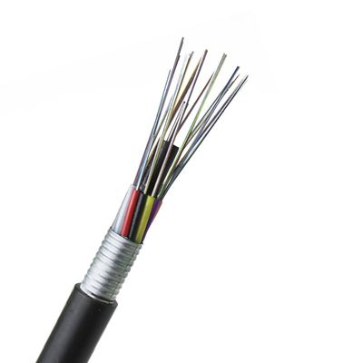 GYTA Armored Optical Fiber Cable 2-144 Core Stranded Loose Tube Aerial Duct