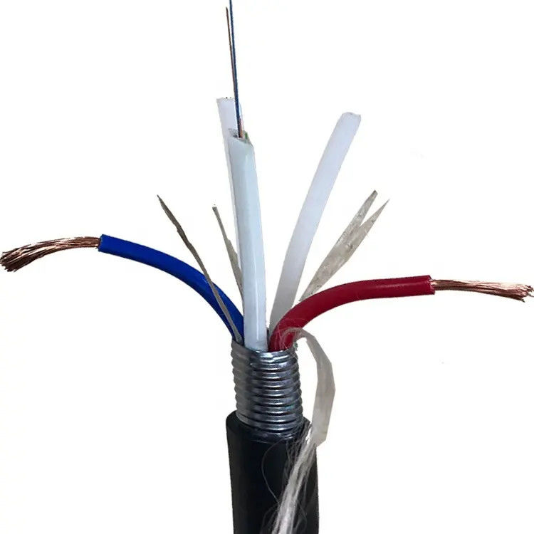 Hybrid FTTH OPLC Fiber Optic Cable Power and Data Transmission Cable