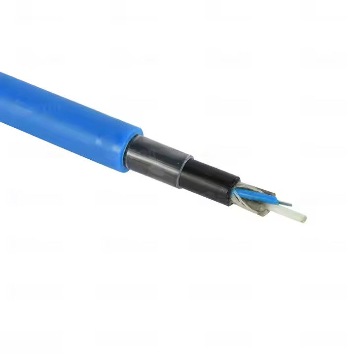 MGTSV 12 24 Core Flame-Retardant Armored Mining Fiber Optic Cable Double Jacket