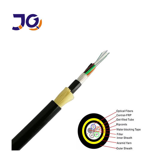 High Quality Double Jacket ADSS Fiber Optic Cable 12/24 Core Single Mode Outdoor Aerial