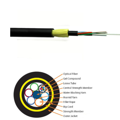 Obenliegender Kern-Lichtwellenleiter des Lichtwellenleiter-ADSS 48