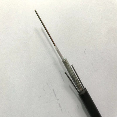 12 Kernfaseroptisches Kabel für den Außenbereich G652D G657A Oberleitungsgepanzertes Glasfaserkabel GYXTW