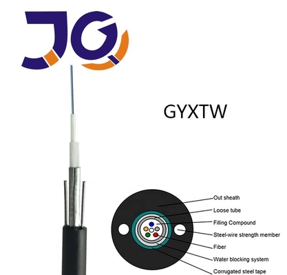2 4 6 8 10 12 24 Einmodenfaseroptisches kabel des Kabels des Kernes GYXTW gepanzertes