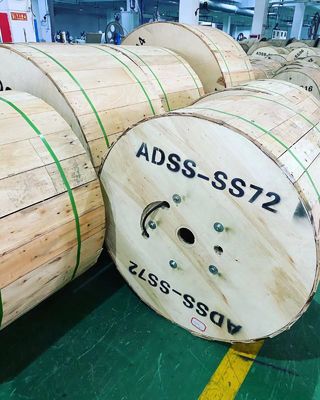 ADSS-Monomode- 144 entkernen Luft-G652D-Faser-Lichtleiterkabel