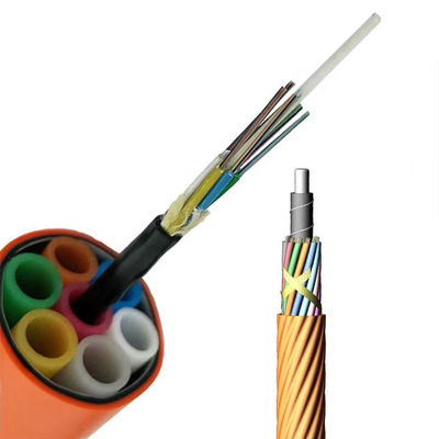 96 Kern GCYFY Luftgeblasenes Mikroductfaserkabel Stranded Loose Tube Hochgeschwindigkeitsdatenübertragung