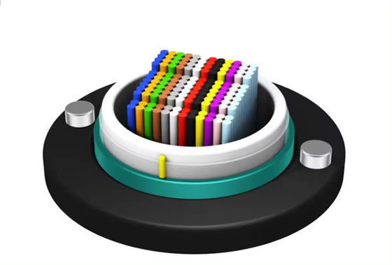 Oberkopf 652D 288 Kern HDPE Außenjacke Glasfaserband Kabel Mehrrohr Gel gefülltes Außenglasfaserkabel