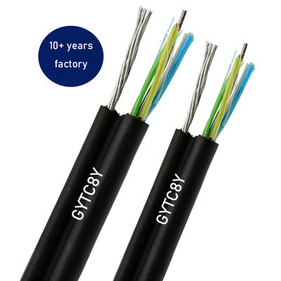 Außen-Flugkörper GYTC8Y G652D Einzelmodus Abbildung 8 Selbstunterstützbar 4 6 8 10 12 24 48 96 144 Kern-Optikfaserkabel