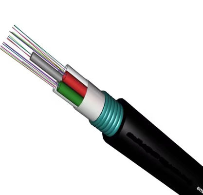 2 ~ 144 Kerne Kommunikationskabel GYTS G652D Außenfaseroptisches Kabel mit Stahlband oder FRP
