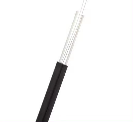 FTTH-Faseroptisches Dropkabel für Innenräume GJXFH mit 2 FRP-Stahldraht-Stähigkeitsmitgliedern