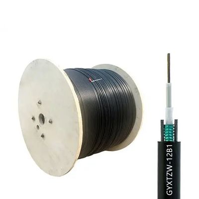 4 6 8 12 24 Kerne GYXTZW Unitube Flammschutzkabel Einzelmodus Außenfaseroptikkabel LSZH Jacket