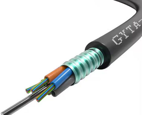48 72 96 144 288 Kernstranged Loose Tube Glasfaserkabel GYTA GYTS Kanal vergrabenes Kommunikationskabel