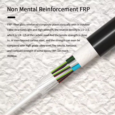 Großhandel ausgerichtet auf nicht-metallische 96-Kern-Aerialkanäle G652D GYFTY Glasfaserkabel mit FRP