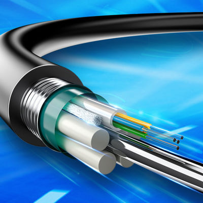 Außen 48-Kern-Einzelmodus-Flugkanal gepanzertes GYTA-Faseroptikkabel