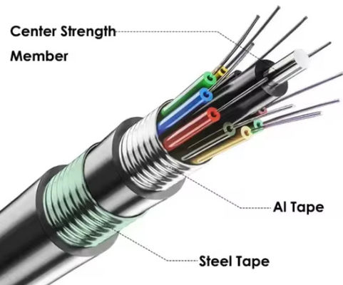Fabrikpreis Kostenlose Probe GYTA53 48-Kern-Doppelschichtoptisches Kabel