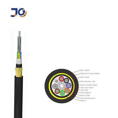 Alle dielektrischen selbsttragbaren ADSS-Kabel 96 Kern G652d Outdoor nicht gepanzerte doppelte Jacke optische Faser
