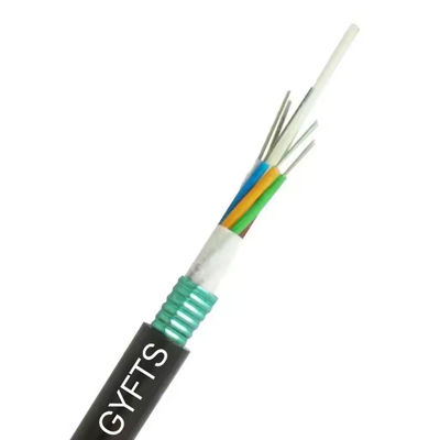 24 48 72 96 144 Kern-GYFTS Anti-Nagetier Glasfaserkabel Außenpanzeroptisches Glasfaserkabel