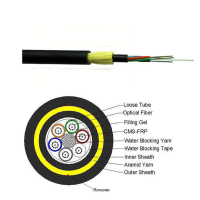 Premium ADSS Doppelschicht-Faseroptikkabel Spannweite 400m 24 48 72 96 144 288 Kern