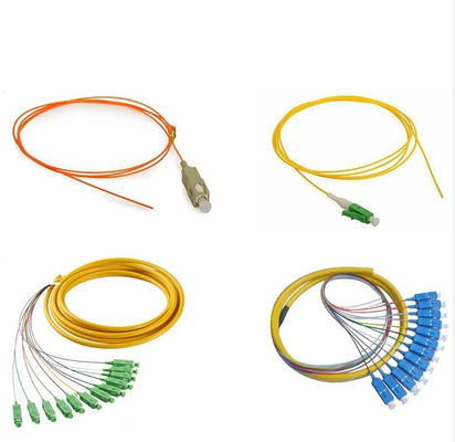 SC UPC SC APC 12 Farbe Einzel-Multi-Modus Glasfaser Pigtail FTTH Werkspreis