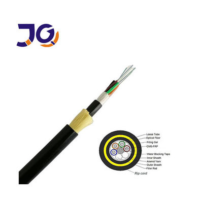 Outdoor-Luftkabel mit Doppelmantel aus ADSS-Glasfaser, 24 bis 96 Fasern, HDPE, nichtmetallisch