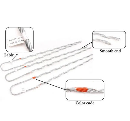 Vorgeformte Spannungsklemmen-Guy-Streifen ADSS-Kabelzubehör