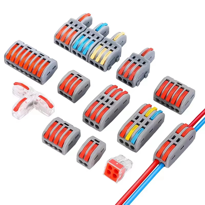 LED-Beleuchtung Drahtverbindung Schnell 1-in-2-out Terminal Block 2-in-4-out Drahtsplitter 3-in-6-out Terminal Box für den Außenbereich