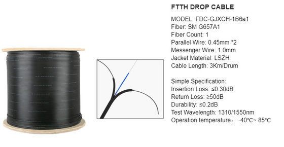 GJYXCH-1B6 G657A2 1 Kern-Transceiverkabel aus optischen Fasern