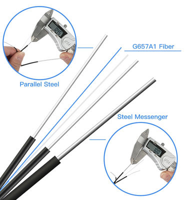 Schwarze Stärke des Gjyxfch-Lamelle-Kabel-2F G657A1 der Faser-FRP