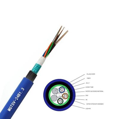 Multi loses Rohr-Bergmann-Duct Fiber Optic-Kabel MGTSV-24B1.3
