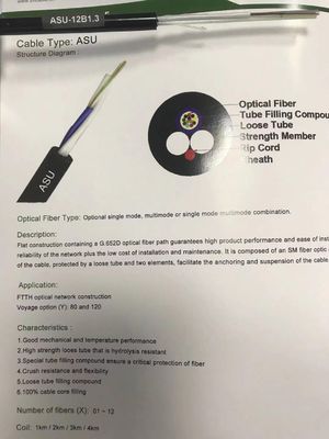 Mini-Kern-Luftlichtwellenleiter ASU G652D ADSS 6 Kern-12