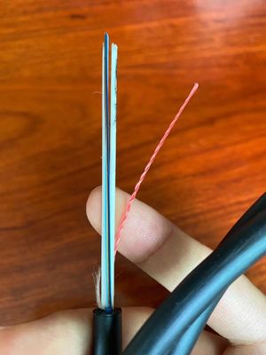 Stärke FTTH Zentralrohr-FRP im Freien ringsum Lichtleiterkabel aller Kern-Lichtwellenleiter GYFXY des Nichtleiter-2-12