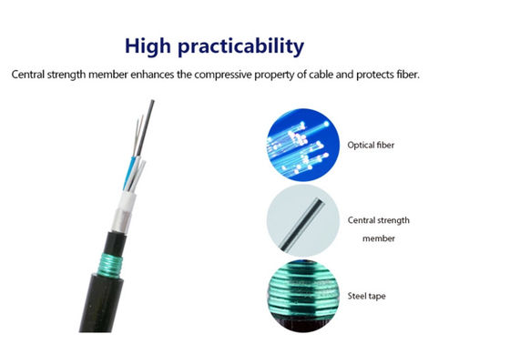 Doppelter Untertagelichtwellenleiter-direktes begrabenes Wasser-beständiges der Hüllen-GYTA53