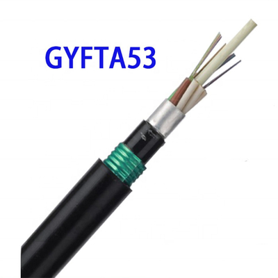 Einzelmodus G652D 24 48 Kernoptisches Kabel mit direktem Vergraben von Glasfaser GYTA53