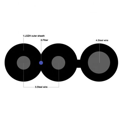 YOFC Frp G657a FTTH Kerne des Faser-Optiktransceiverkabel-4