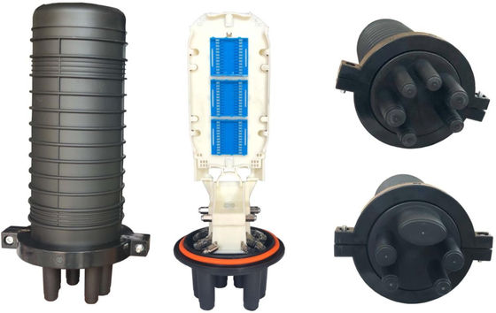 Vertikale 1 heraus optische Hauben-Schließungs-in der mechanischen versiegelnden Kabel-Spleiß-Kasten-Faser-Optikschließung der Spleiß-4