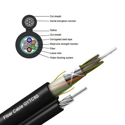 96/144 Kern Bote im Freien Fiber Optic Cable gytc8s