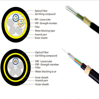 Kabel-Rollentrommel Faser-Optikdraht Adss 12 der Kern-2km Optique Faser-optische G652d